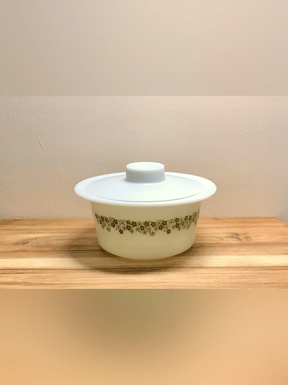 Vintage Corelle CORNINGWARE Pyrex Daisy Prnt Butter Dish Lids Cream Sugar Bowl - Picture 6 of 16